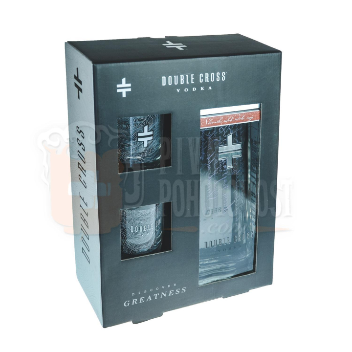 Double Cross Vodka Darcekovy Set 0 7 40 Pivna Pohotovost