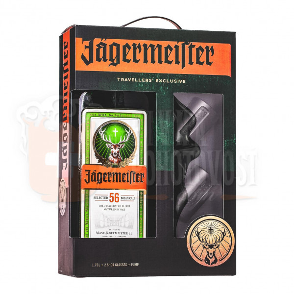 Jägermeister  darčekový set  XXL1,75l  35%