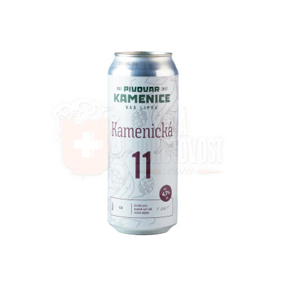 Kamenická 11° 0,5l PLECH