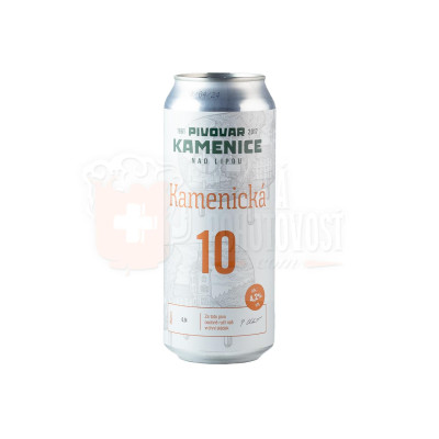 Kamenická 10° 0,5l PLECH