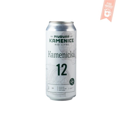 Kamenická 12° 0,5l PLECH